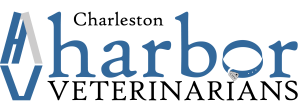 Charleston Harbor Veterinarians logo blueblack horizontal